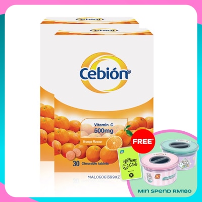 CEBION Chewable Vitamin C 500mg 2 x 30's