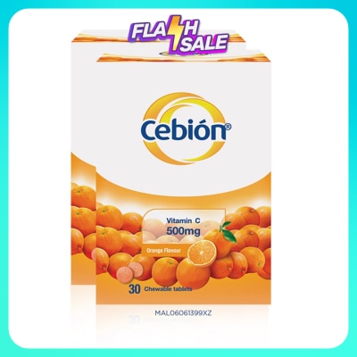 CEBION Chewable Vitamin C 500mg 2 x 30's