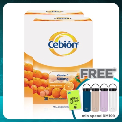 CEBION Chewable Vitamin C 500mg 2 x 30's