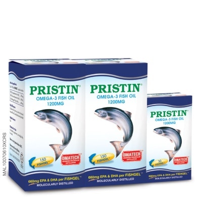 TOTAL HEALTH Pristin Omega-3 Fish Oil 1200mg 2 x 150's + 30's