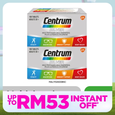 CENTRUM Silver Multivit-Multimin + Lut & Lyc 2X100s
