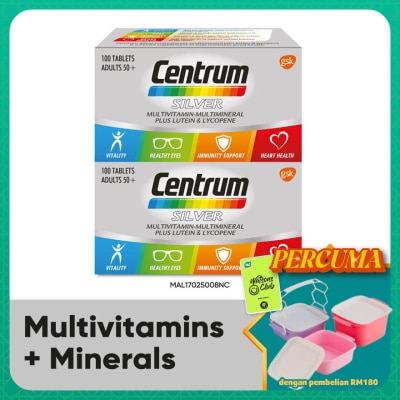 CENTRUM - Silver Multivit-Multimin + Lut & Lyc 2X100s