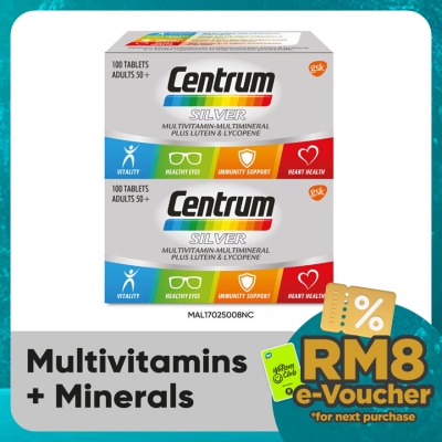 CENTRUM Silver Multivit-Multimin + Lut & Lyc 2X100s