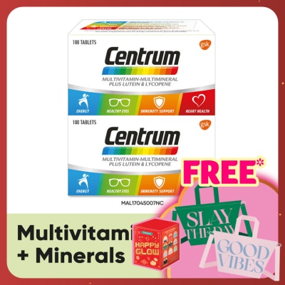 CENTRUM Multivit-Multimineral + Lutein & Lycopene 2X100s