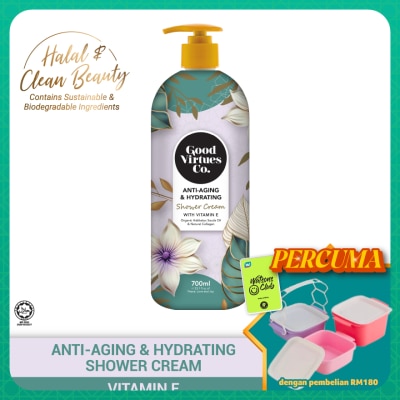 GOOD VIRTUES CO - Anti-Aging & Hydrating Shower Cream With Vitamin E 700ml