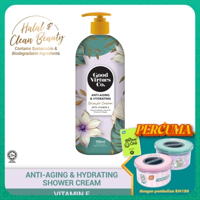 GOOD VIRTUES CO Anti-Aging & Hydrating Shower Cream With Vitamin E 700ml
