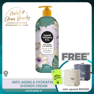 GOOD VIRTUES CO Anti-Aging & Hydrating Shower Cream With Vitamin E 700ml