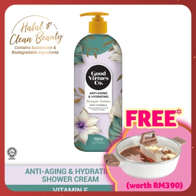 GOOD VIRTUES CO Anti-Aging & Hydrating Shower Cream With Vitamin E 700ml