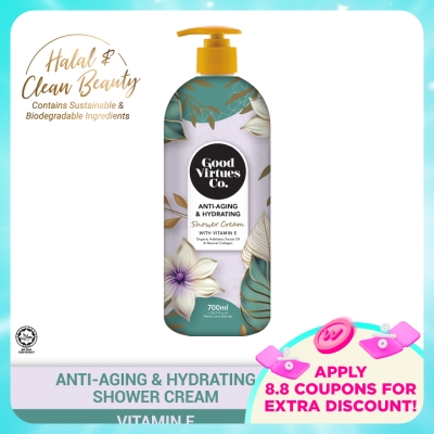 GOOD VIRTUES CO - Anti-Aging & Hydrating Shower Cream With Vitamin E 700ml