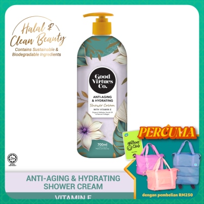 GOOD VIRTUES CO Anti-Aging & Hydrating Shower Cream With Vitamin E 700ml