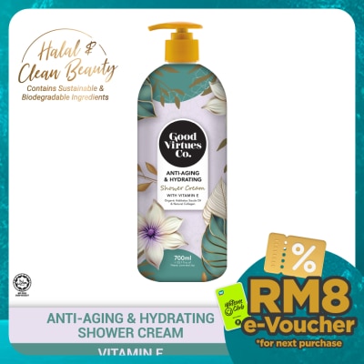 GOOD VIRTUES CO Anti-Aging & Hydrating Shower Cream With Vitamin E 700ml