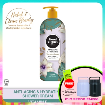 GOOD VIRTUES CO - Anti-Aging & Hydrating Shower Cream With Vitamin E 700ml