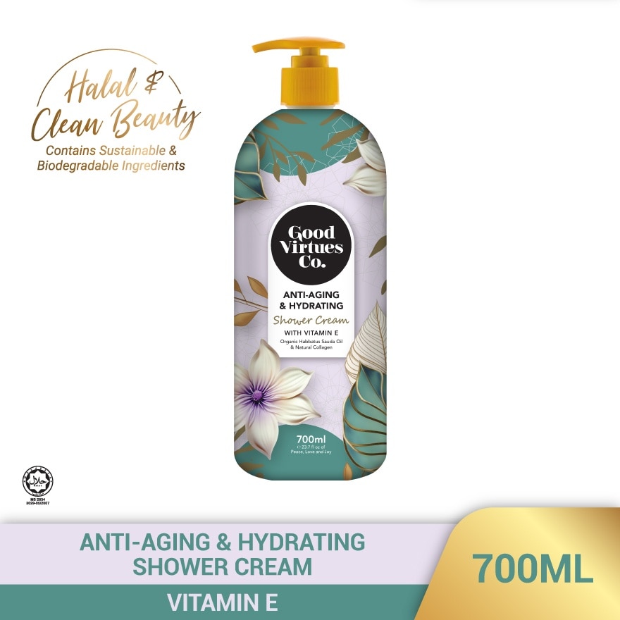 Anti-Aging & Hydrating Shower Cream With Vitamin E 700ml