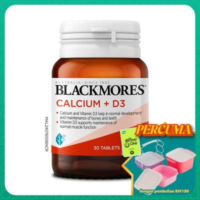BLACKMORES - BLACKMORES CALCIUM + D3 30S
