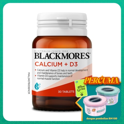 BLACKMORES BLACKMORES CALCIUM + D3 30S
