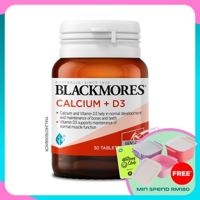 BLACKMORES BLACKMORES CALCIUM + D3 30S
