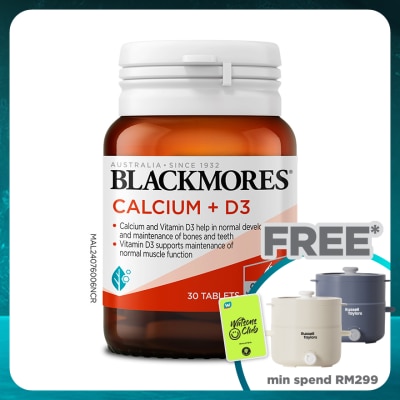BLACKMORES BLACKMORES CALCIUM + D3 30S