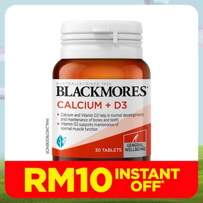 BLACKMORES BLACKMORES CALCIUM + D3 30S