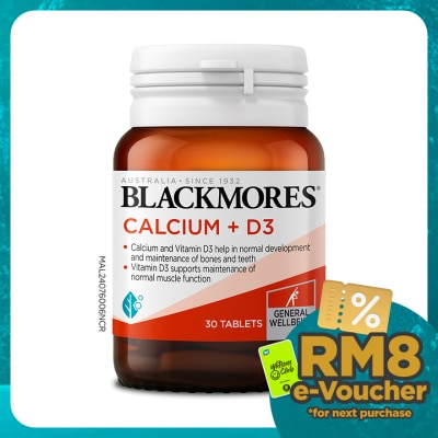 BLACKMORES BLACKMORES CALCIUM + D3 30S