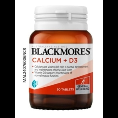 BLACKMORES BLACKMORES CALCIUM + D3 30S