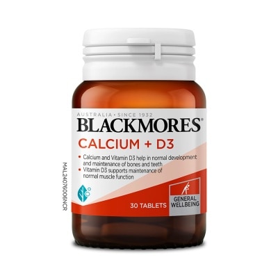 BLACKMORES BLACKMORES CALCIUM + D3 30S