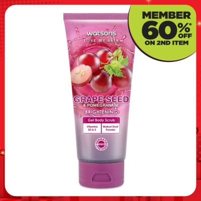 WATSONS Grape Seed & Pomegranate Gel Body Scrub 200g