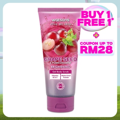 WATSONS Grape Seed & Pomegranate Gel Body Scrub 200g