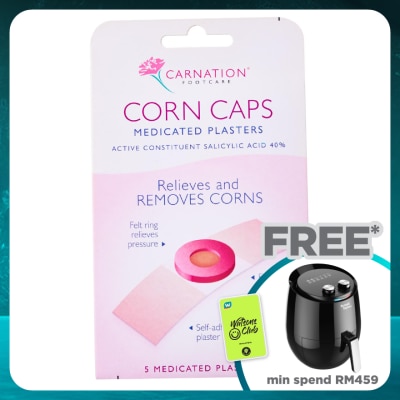 CARNATION Corn Caps Medicated Plasters 5's