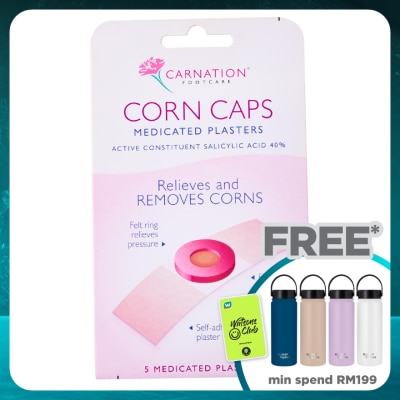 CARNATION Corn Caps Medicated Plasters 5's