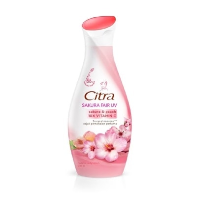 CITRA Sakura Fair UV Hand and Body Lotion 210ml