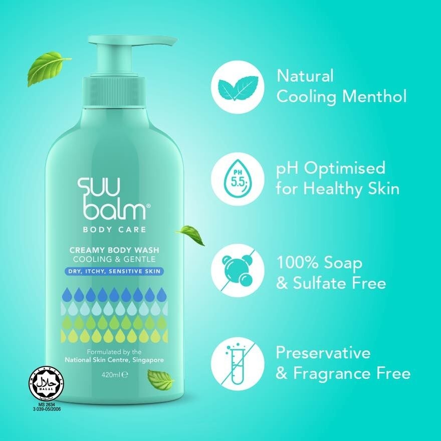 Dual Cooling & Moisturising Cream Body Wash 420ml