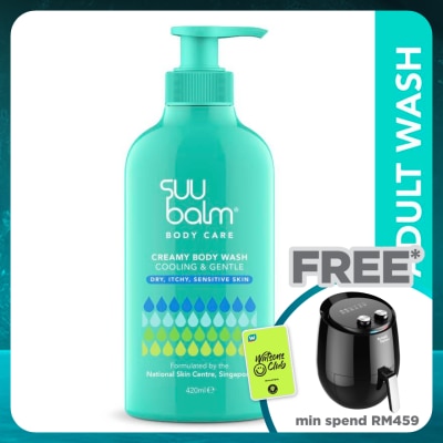 SUU BALM Dual Cooling & Moisturising Cream Body Wash 420ml