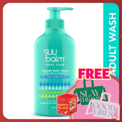 SUU BALM Dual Cooling & Moisturising Cream Body Wash 420ml
