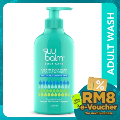 SUU BALM Dual Cooling & Moisturising Cream Body Wash 420ml
