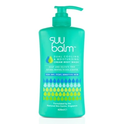 SUU BALM Dual Cooling & Moisturising Cream Body Wash 420ml