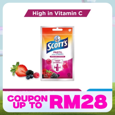 SCOTT'S Vitamin C Pastilles Mixed Berries 15S+3S For Kids