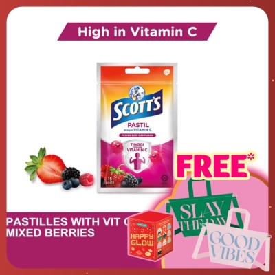 SCOTT'S Vitamin C Pastilles Mixed Berries 15S+3S For Kids
