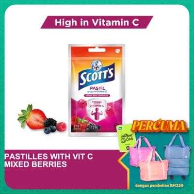 SCOTT'S - Vitamin C Pastilles Mixed Berries 15S+3S For Kids