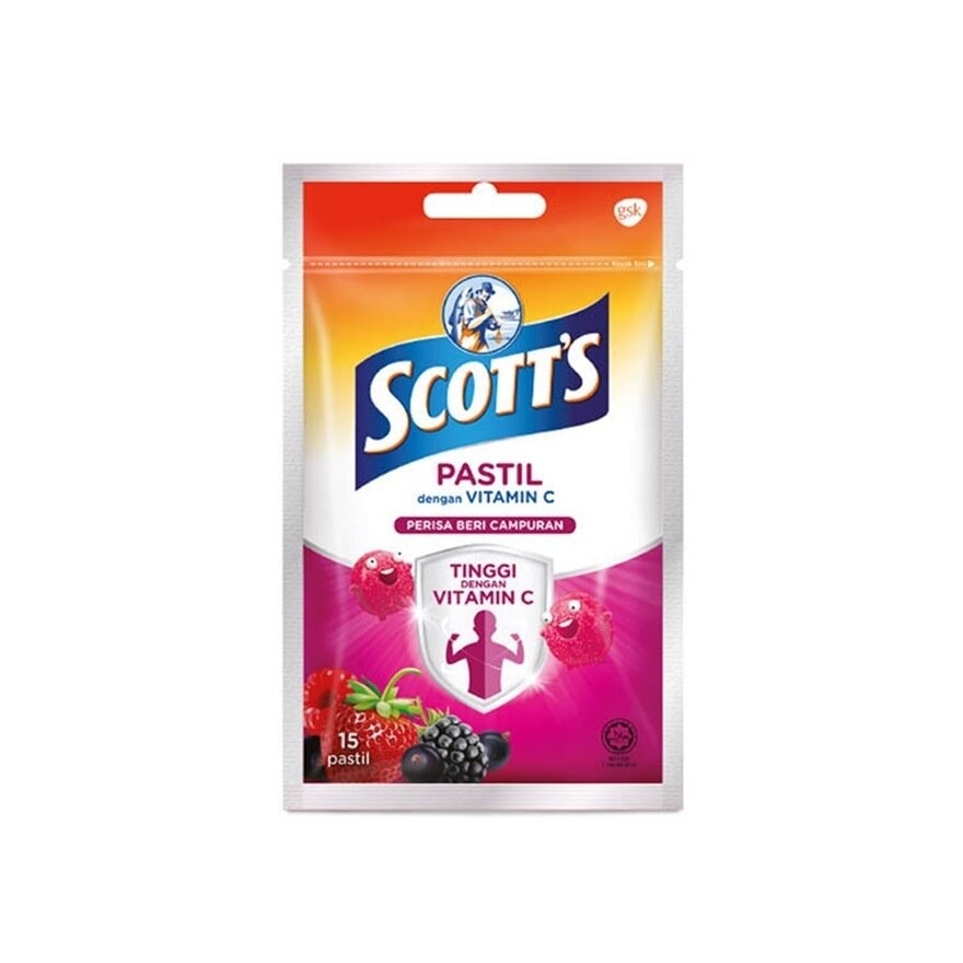 Vitamin C Pastilles Mixed Berries 15S+3S For Kids