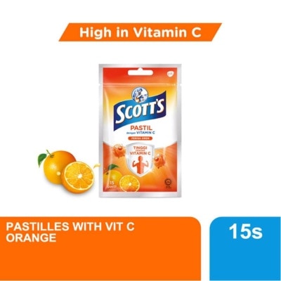 SCOTT'S Vitamin C Pastilles Orange 15S For Kids