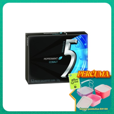 WRIGLEY'S - 5GUM Cobalt Peppermint Flavor Chewing Gum 12's