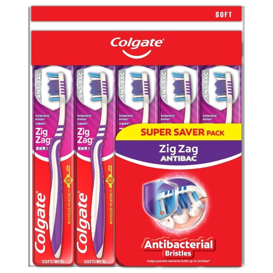 ZigZag Toothbrush Valuepack (Soft) 5s