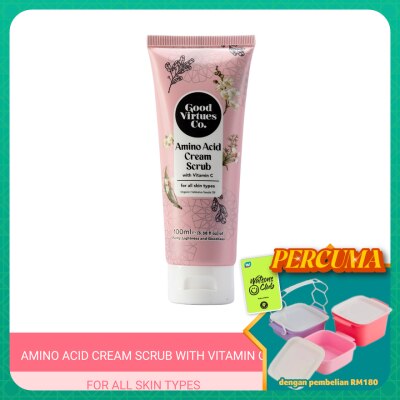 GOOD VIRTUES CO - Amino Acid Cream Scrub with Vitamin C (For All Skin) 100ml