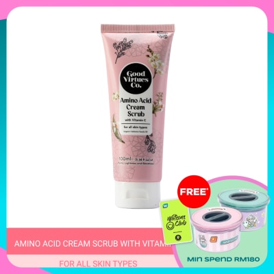 GOOD VIRTUES CO Amino Acid Cream Scrub with Vitamin C (For All Skin) 100ml