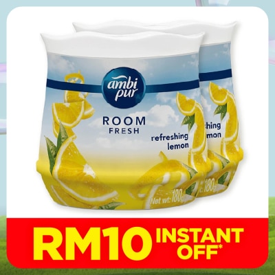 AMBI PUR GEL FRSH LEMON 180G X 2 TWIN PACK