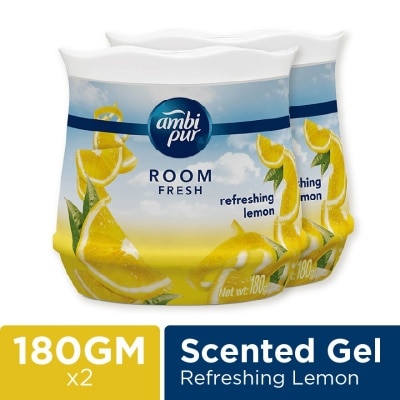 AMBI PUR GEL FRSH LEMON 180G X 2 TWIN PACK