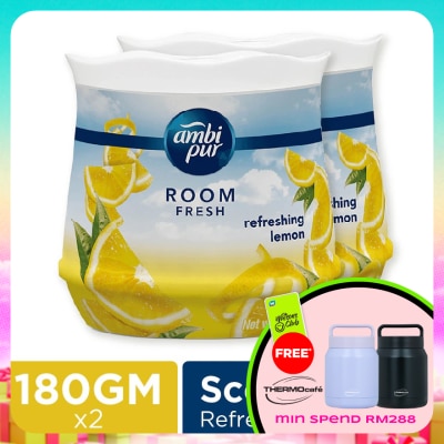 AMBI PUR - GEL FRSH LEMON 180G X 2 TWIN PACK