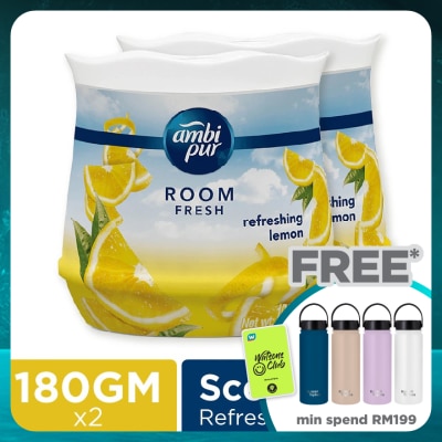 AMBI PUR GEL FRSH LEMON 180G X 2 TWIN PACK