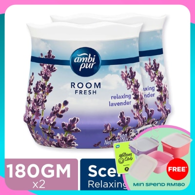 AMBI PUR GEL FRSH LAVENDER 180G X 2 TWIN PACK