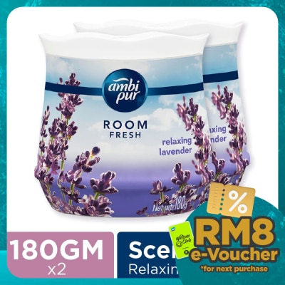 AMBI PUR GEL FRSH LAVENDER 180G X 2 TWIN PACK